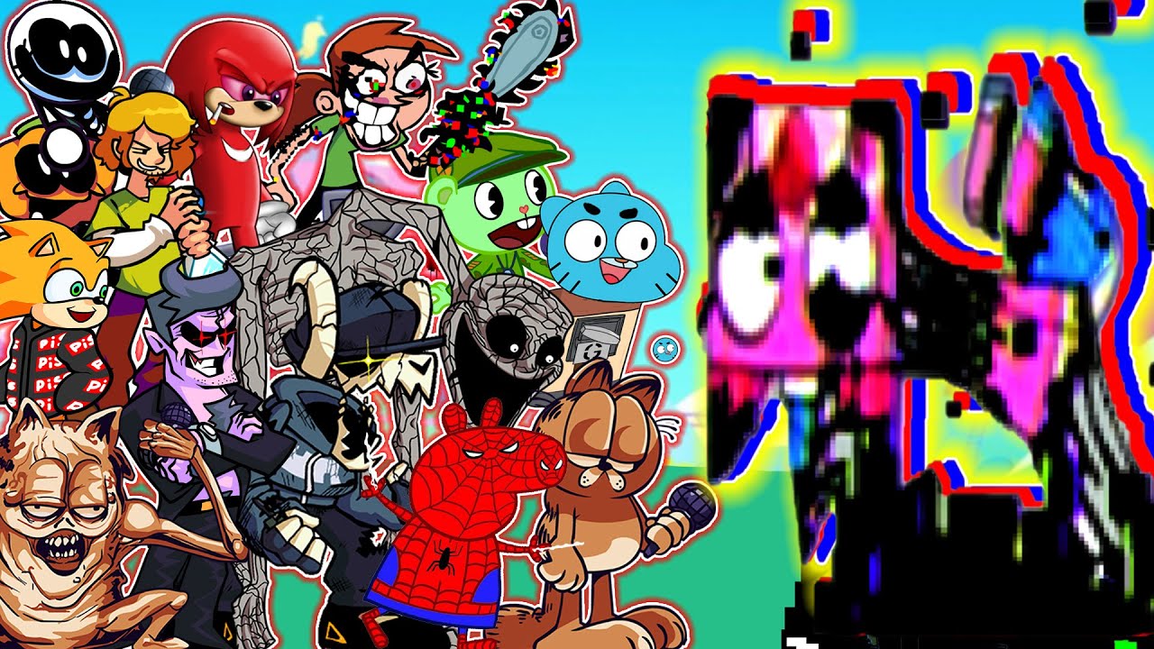 FNF Vs Pibby Unikitty Last Spooktober Songs But Different Characters Sing It 🎵 (Everyone Sings)