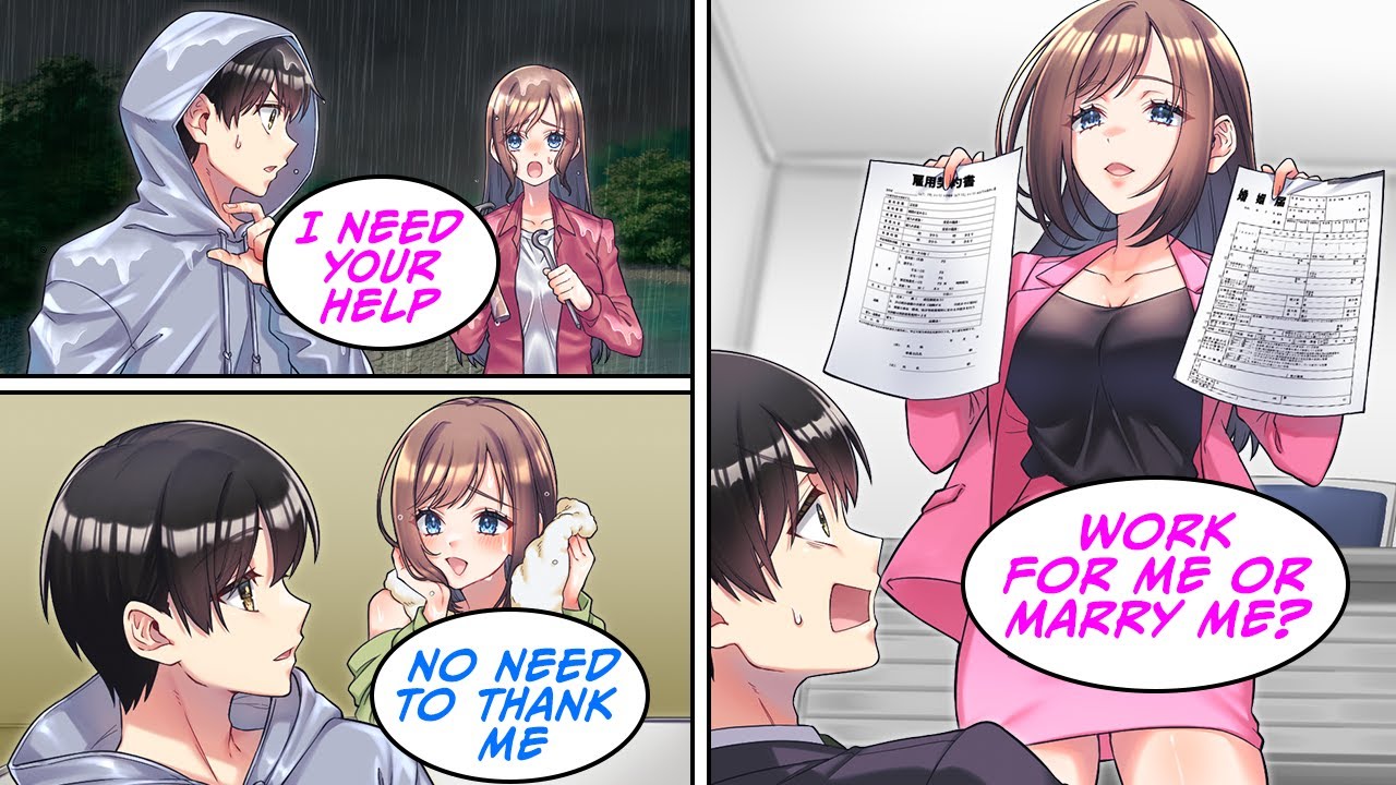 [Manga Dub] I saved a woman whose tent broke at the campsite but then... [RomCom]