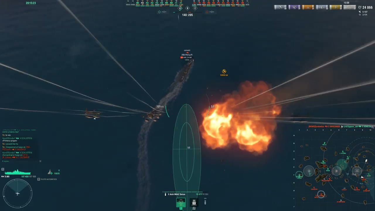 World of Warships - Aki, mapa nou.