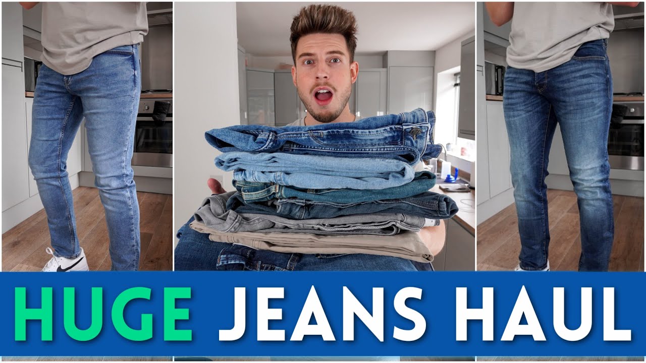*HUGE* Men's Jeans Try-On Haul | The Best Slim/Regular Fitting Jeans 2021