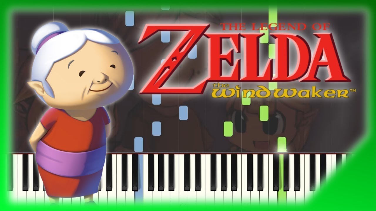 Grandma's song (Piano) - Zelda : The Windwaker | Tutorial #4