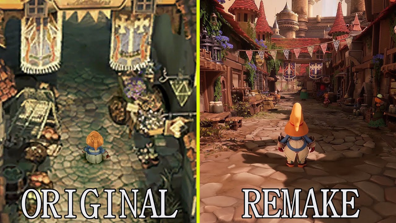 Final Fantasy IX Original vs Memoria Project (Unreal Engine 5 Fan Made Remake) Graphics Comparison