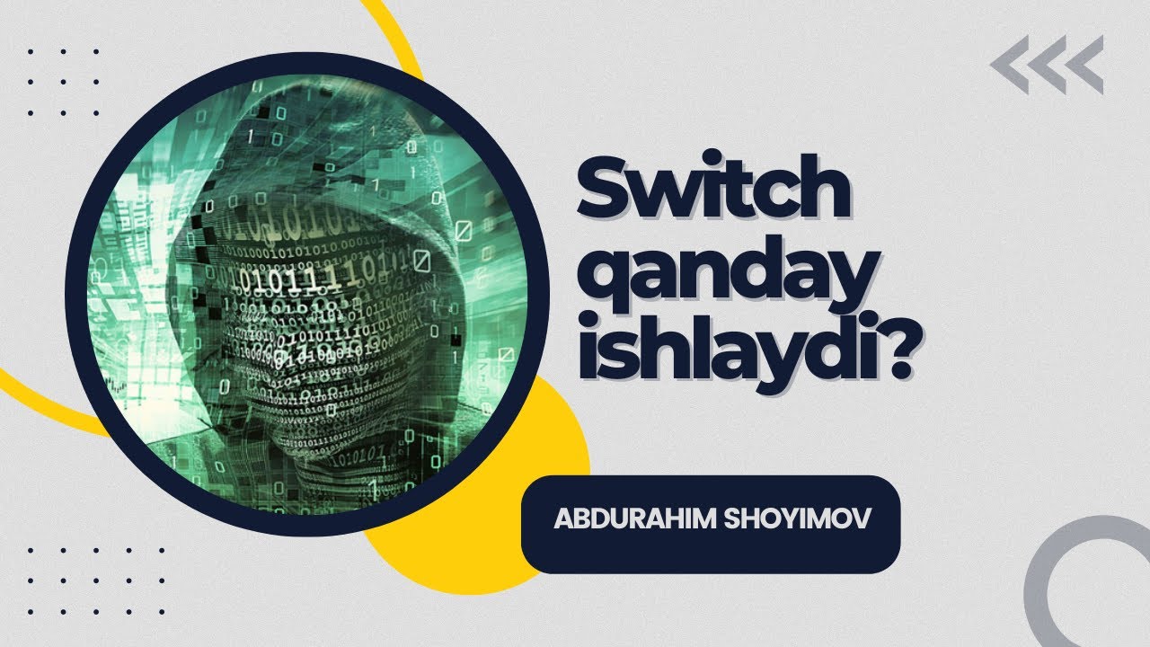 #05 #CCNA Switch qanday ishlaydi?