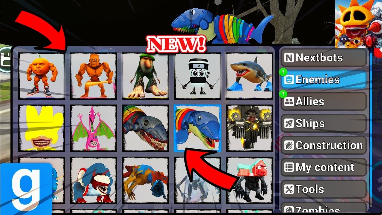 Sandbox in space updated new capuchino assassino brr patapim tralalero tralala 😱 chasing nextbots 🔥