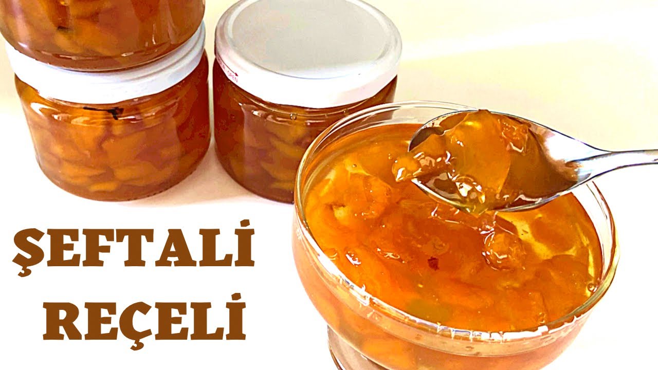 ŞEFTALİ REÇELİ Nasıl Yapılır⁉️Karanfil ve Kabuk Tarçınla Lezzet Verdiğim Lokum Gibi Şeftali Reçeli‼️