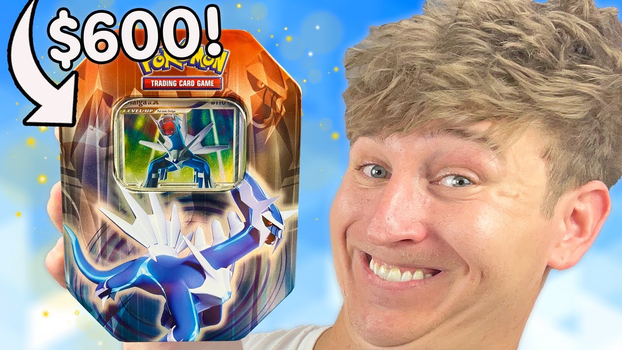 I Opened A $600 Vintage Dialga Pokemon Tin...