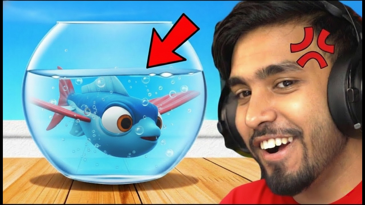 CAN I ESCAPE THIS FLYING FISH ? | TECHNO GAMERZ