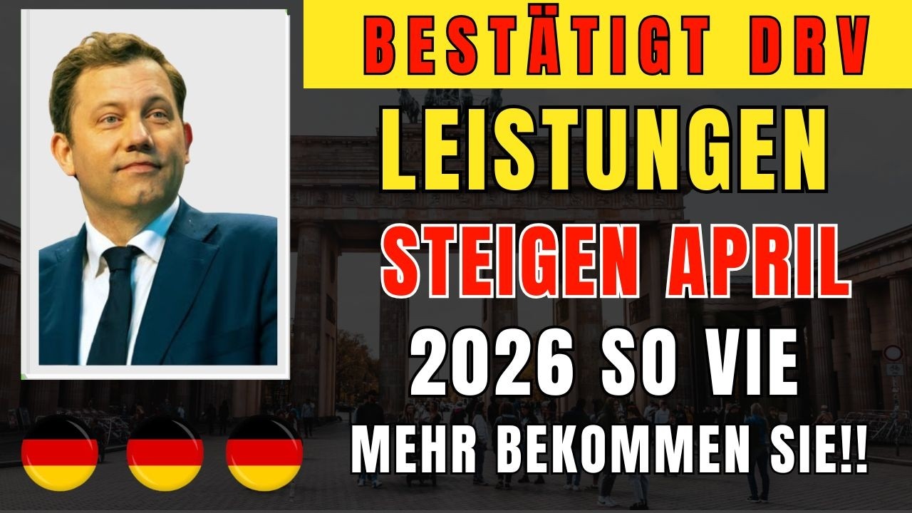 BESTÄTIGT: Die Drv-Leistungen steigen im April 2026 – wie viel mehr erhalten Sie?