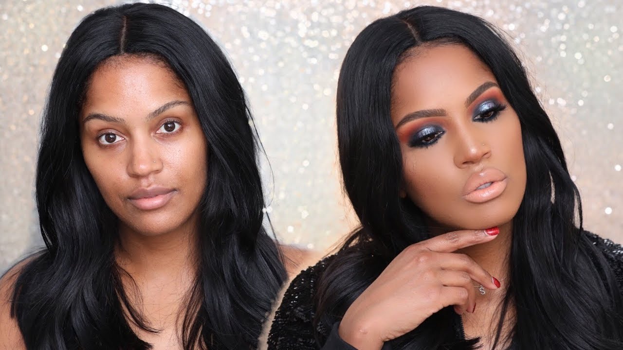 NAVY BLUE NEW YEARS EVE MAKEUP TUTORIAL | MAKEUPSHAYLA