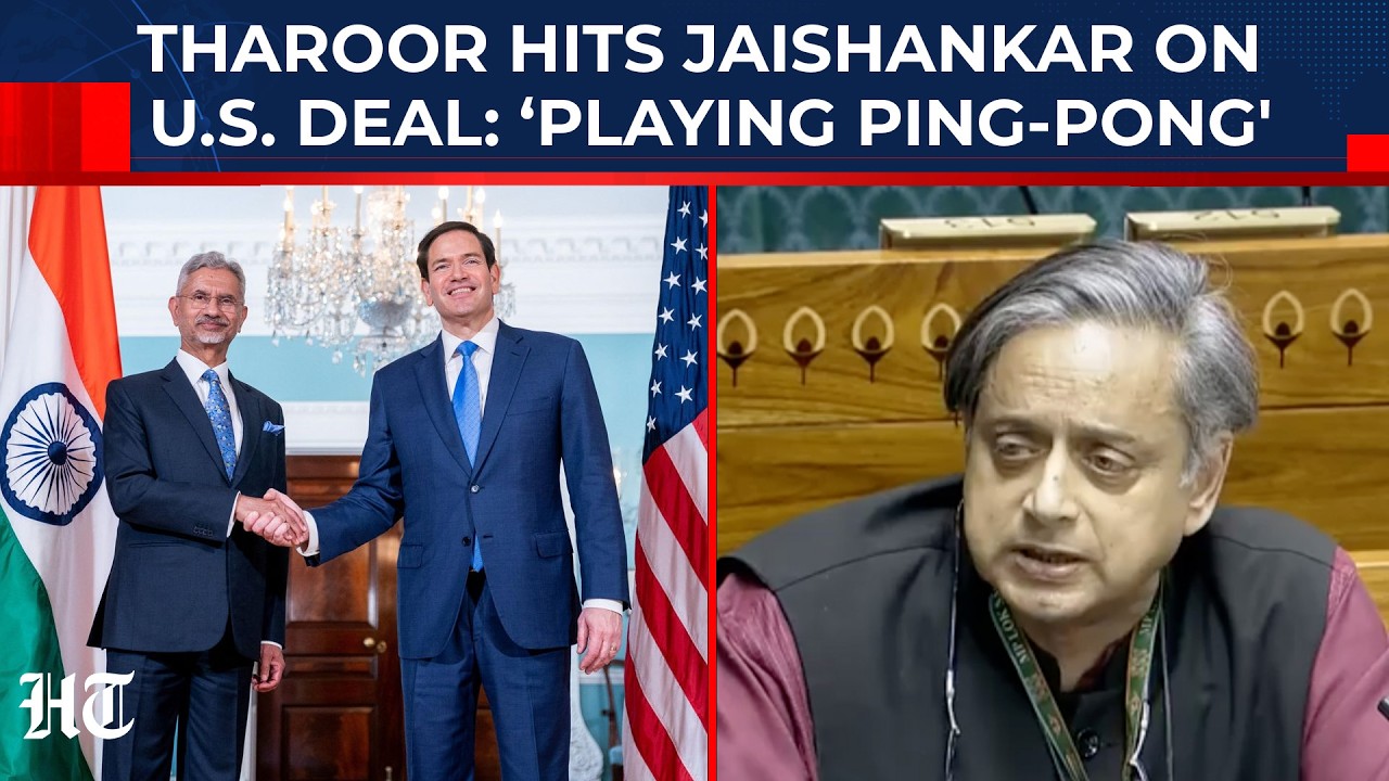 Tharoor's Scathing Attack, Slams Jaishankar & Goyal For Dodging Questions On India-US Trade Deal