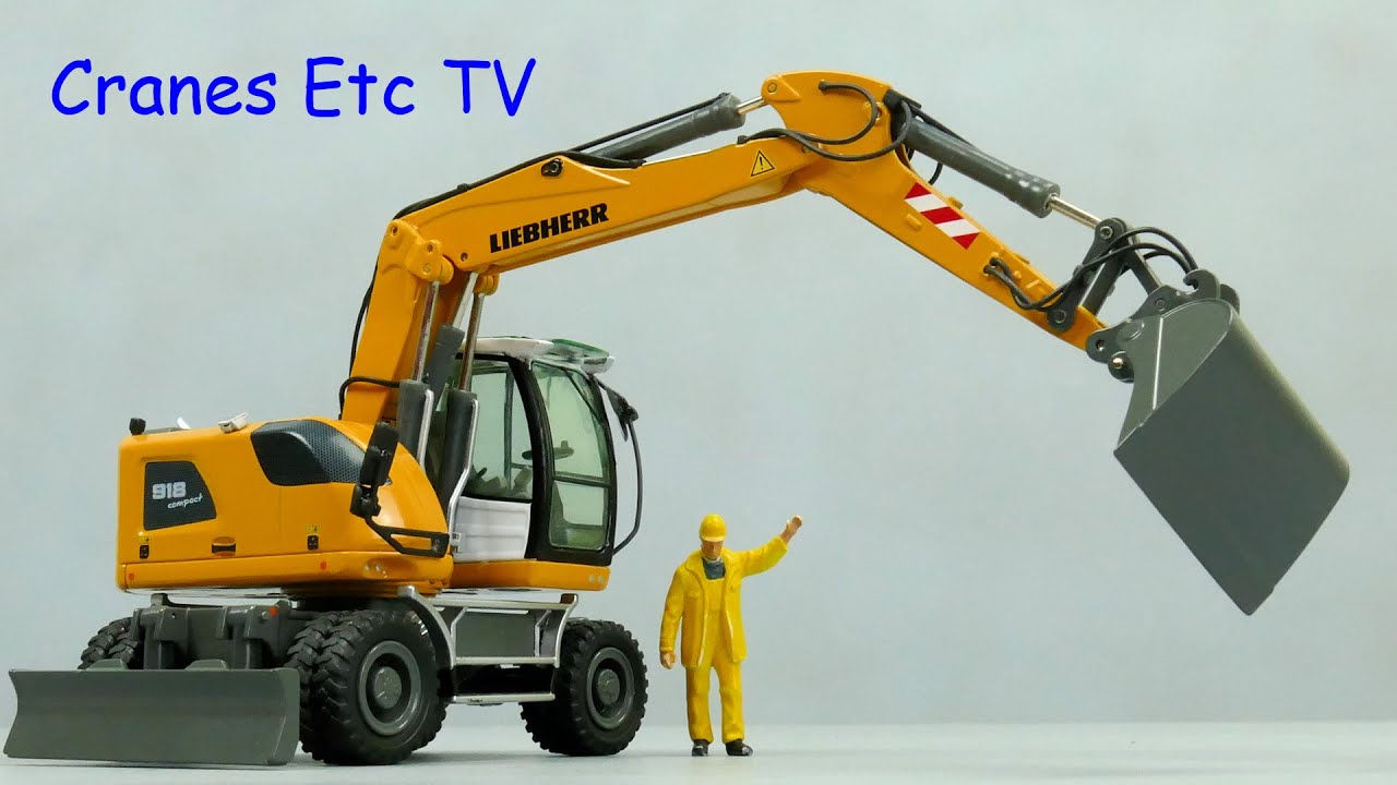 NZG Liebherr A 918 Compact Excavator (2016) by Cranes Etc TV