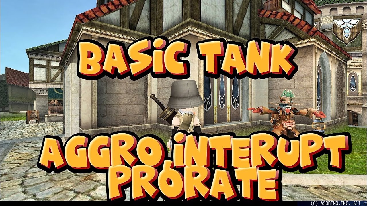 Basic tank Aggro,interupt,prorate.Toram online
