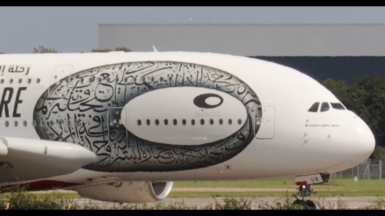 5 Airbus A380's | Landing's | Take Off's | Cruising | Gatwick Airport |