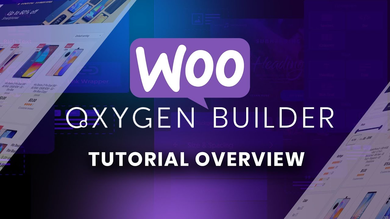 An overview of what we'll be covering in How to build a WooCommerce website in Oxygen Builder.