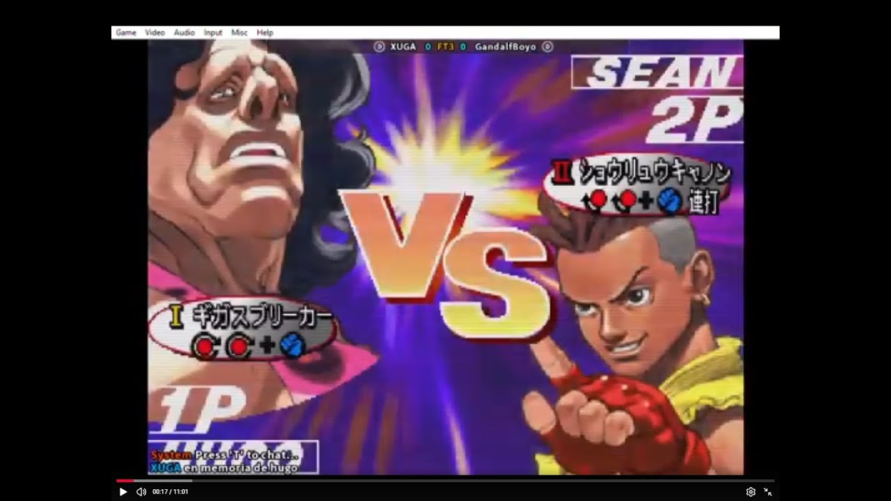 RIP HUGO - XUGA VS GANDALFBOYO - STREET FIGHTER 3 FIGHTCADE