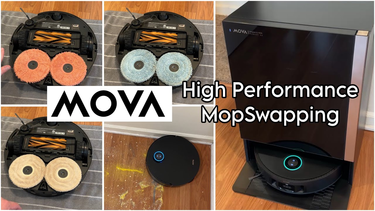Mova Mobius 60 - Hot Swapping Mopping Combo Robot Review Tests & Maintenance