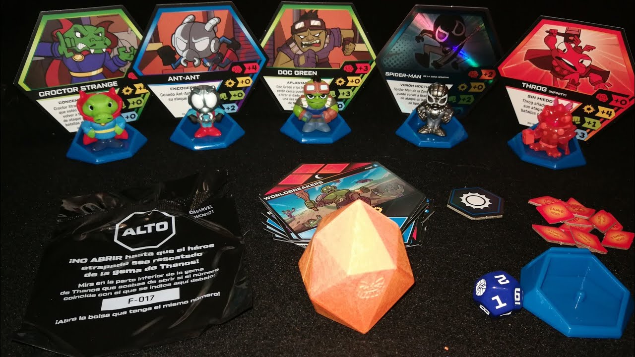 Marvel Battleworld,  unboxing, como jugar y partida.