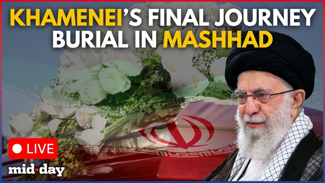 LIVE: Khamenei Funeral: Late Supreme Leader to be Buried at Imam Reza Shrine | WATCH