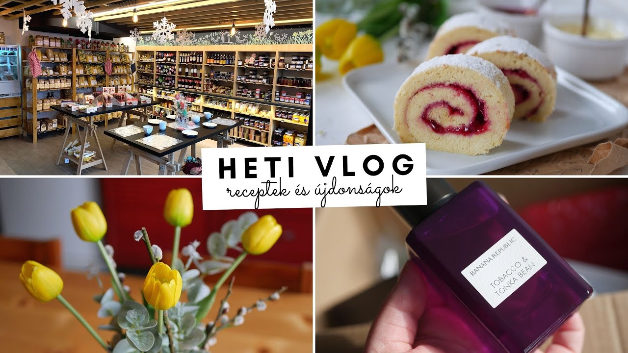 HETI VLOG 🌸 - új helyek Szegeden (Emmarozs és Helyi-ség) + Notino rendelés és piskótatekercs recept!