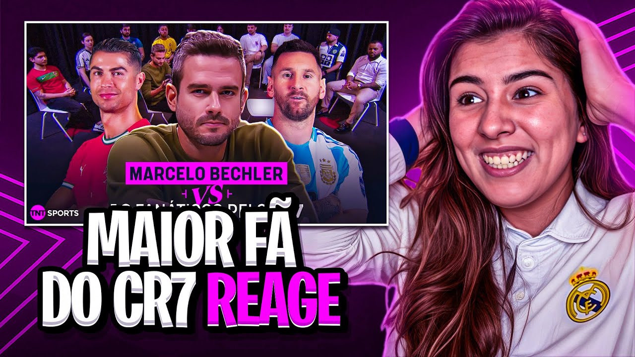 FÃ CR7 REAGE A : MESSI VS CRISTIANO RONALDO | MARCELO BECHLER DEBATE CONTRA 10 FÃS DO CR7!⚽️