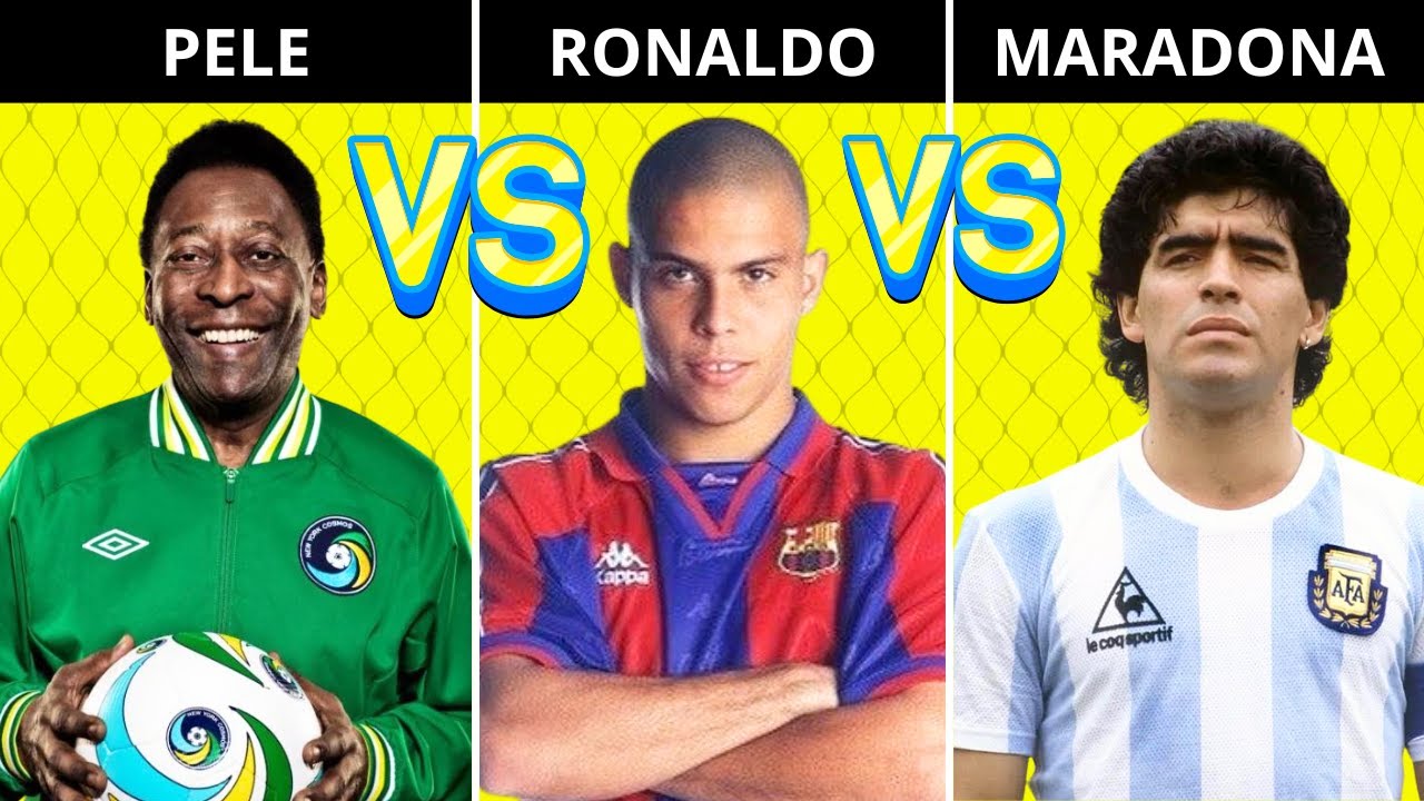 Сравнение: Роналдо Назарио vs Пеле vs Марадона