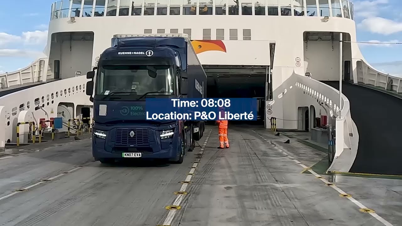 🌍 First-ever electric truck Channel crossing: Renault Trucks E-Tech T & Kuehne+Nagel