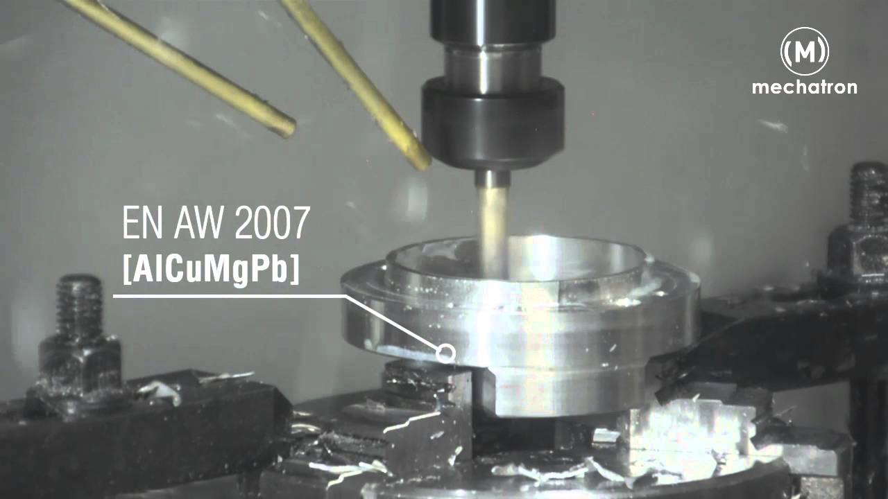 mechatron - Fr&auml;sprozess in Aluminium