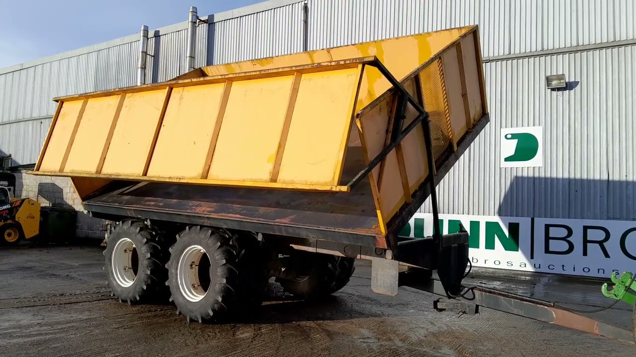 VAPO JPV-28 Side Tipping Trailer, Twin Axel Dual Wheels