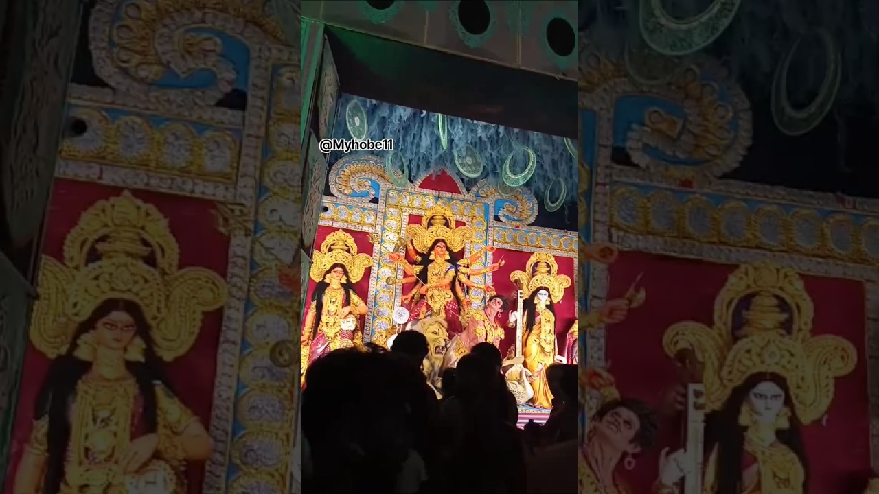 Durga Puja Pandal Crowd Vibe ✨🎉 #Shorts #DurgaPuja #PandalHopping #FestivalVibes