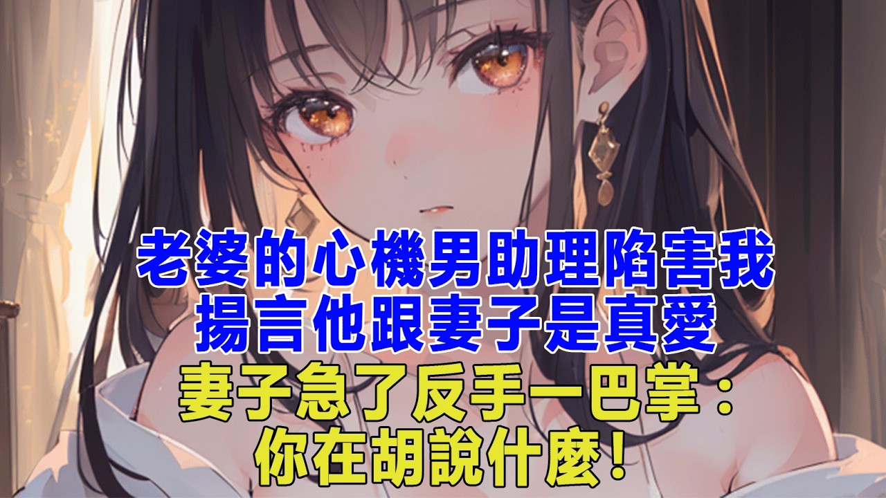 老婆的心機男助理陷害我，揚言他跟妻子是真愛，妻子急了反手一巴掌:你在胡說什麼！#出軌小說 #愛情故事 #生活哲学 #人生哲理