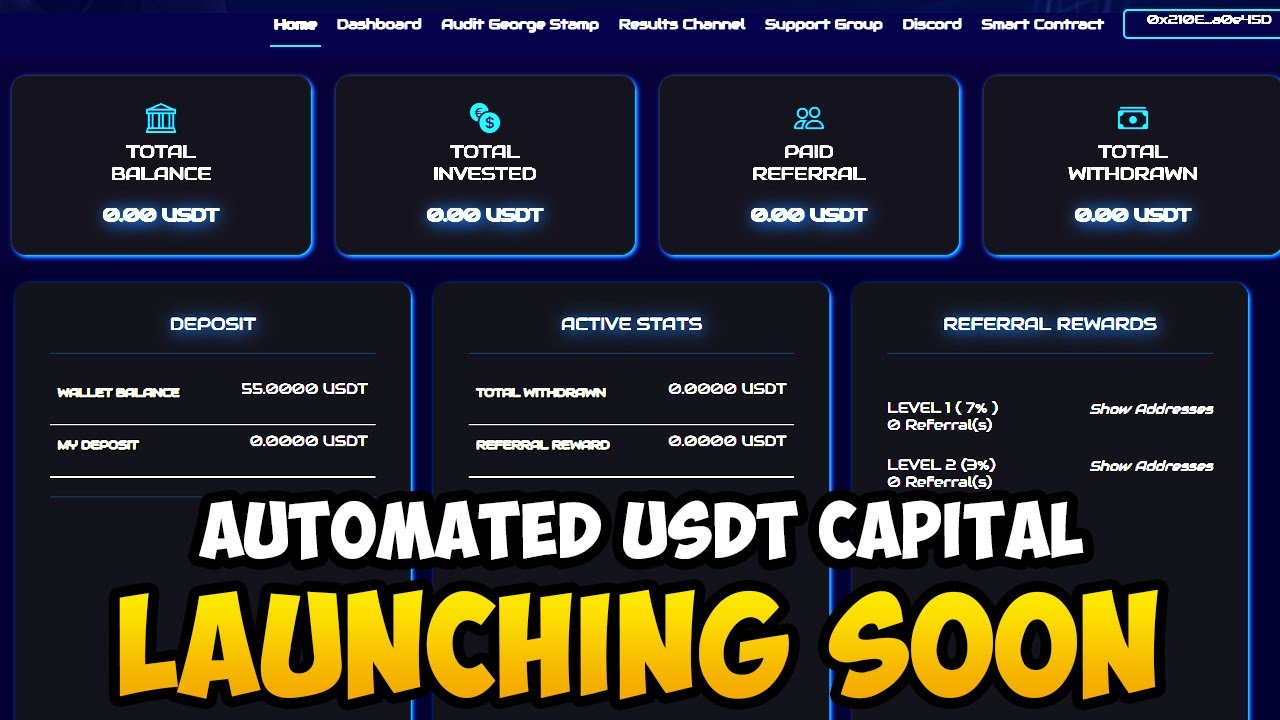 AUTOMATED USDT CAPITAL - THE NEW CRYPTO GEM TRADING *LAUNCHING SOON*
