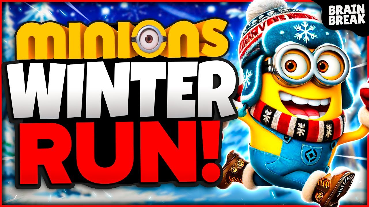Minions Winter Run | Winter Brain Break | Fun Winter Games For Kids | Danny Go Noodle
