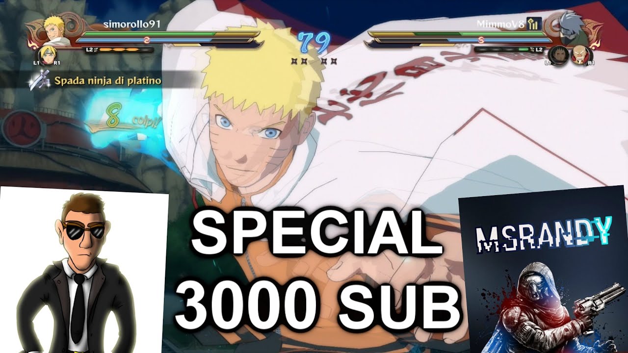 SPECIAL 3000 SUB: Naruto Storm 4 Feat. MimmoV8 & MasterAndy [1080p HD]