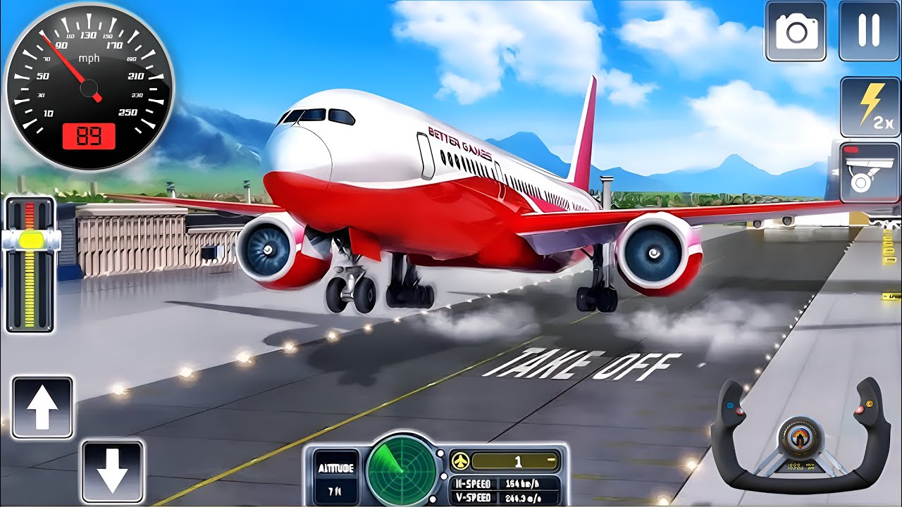 Real Flight Airplane City Pilot Simulator - Plane Boeing Emergency Landing - Android Gameplay