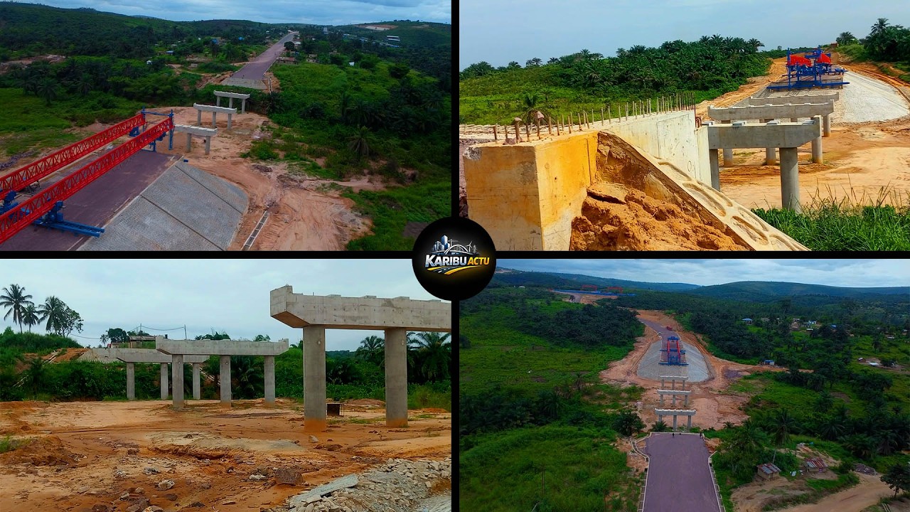 Rocade Kinshasa–Kasangulu : un nouveau pont de 120 m en cours de construction