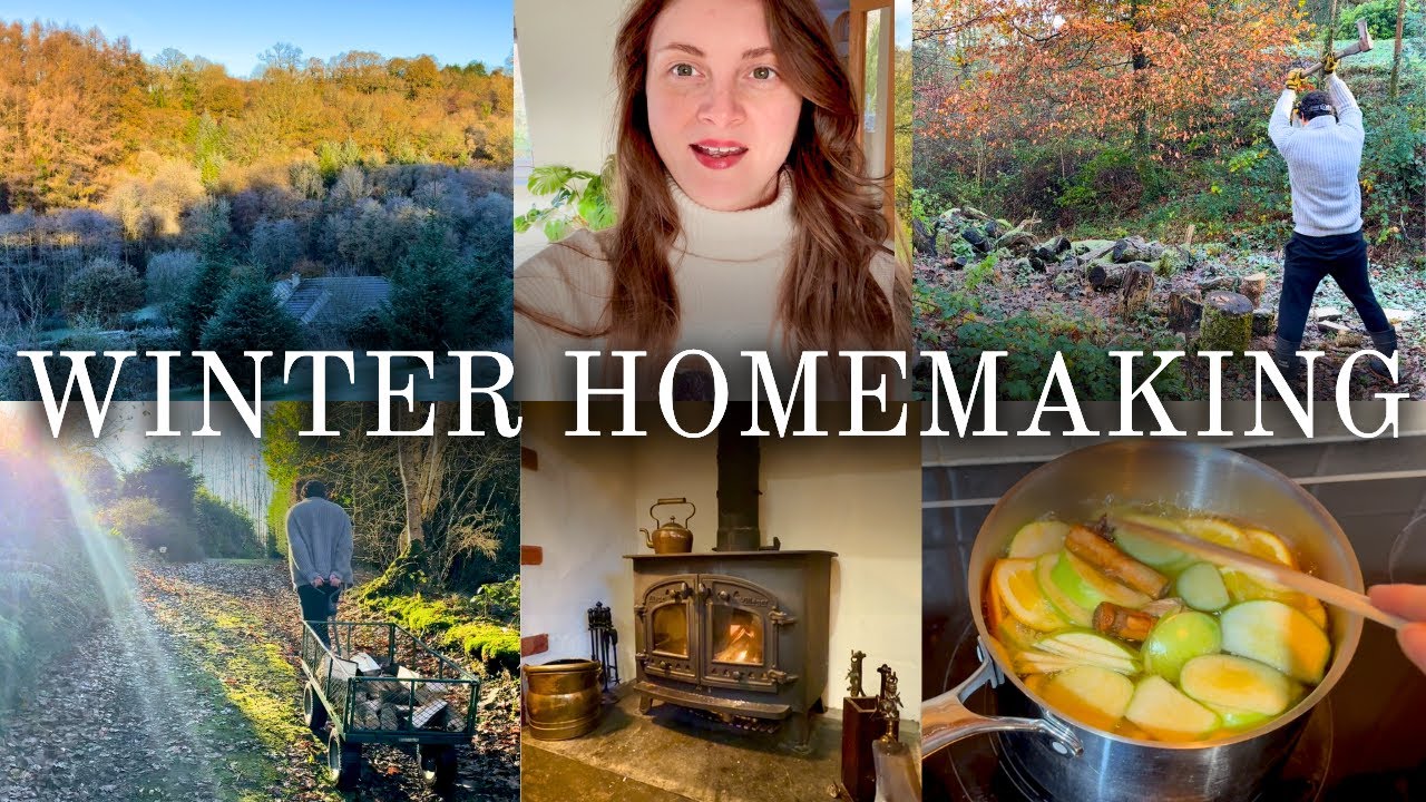 Winter homemaking in the English countryside