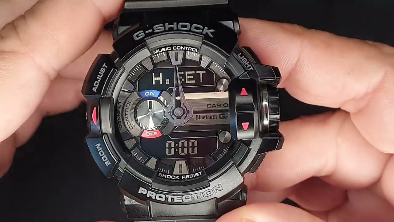 CASIO G-SHOCK GBA-400 - H.SET, MODO AVIÃO E APAGAR PAREAMENTO