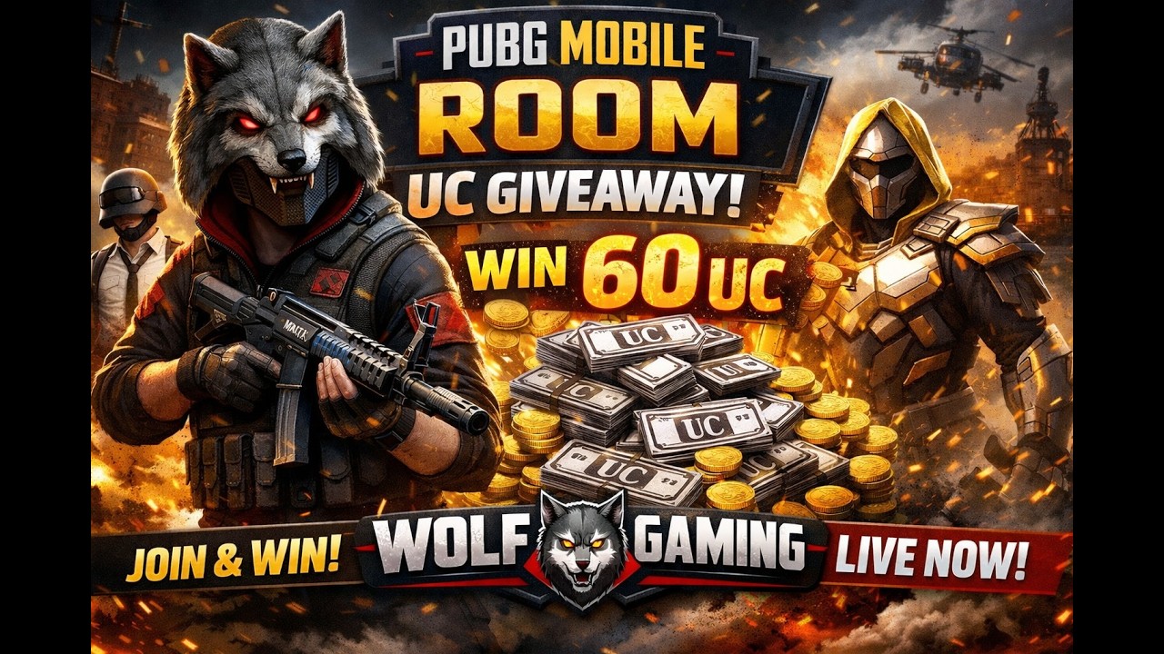 WOLF ASSASSIN Live Stream  PUBG MOBILE LIVE CUSTOM ROOM UC & CASH REWARD ROOMS