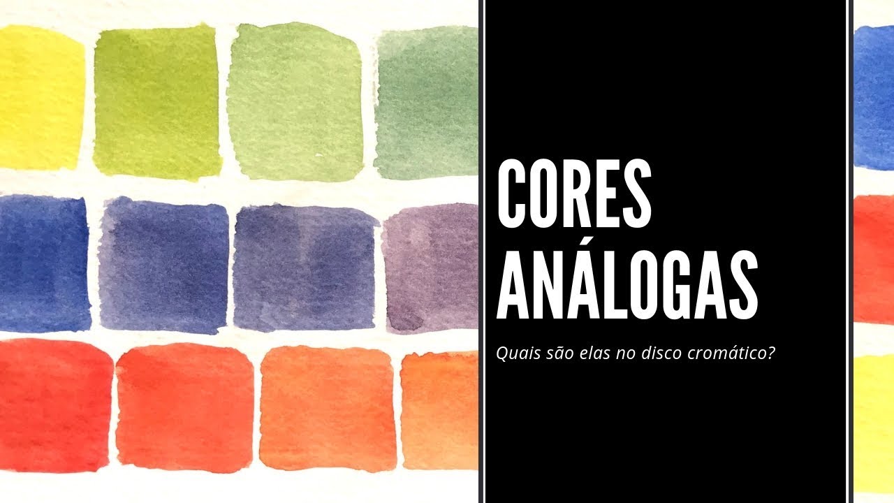 Quais são as cores análogas no disco cromático