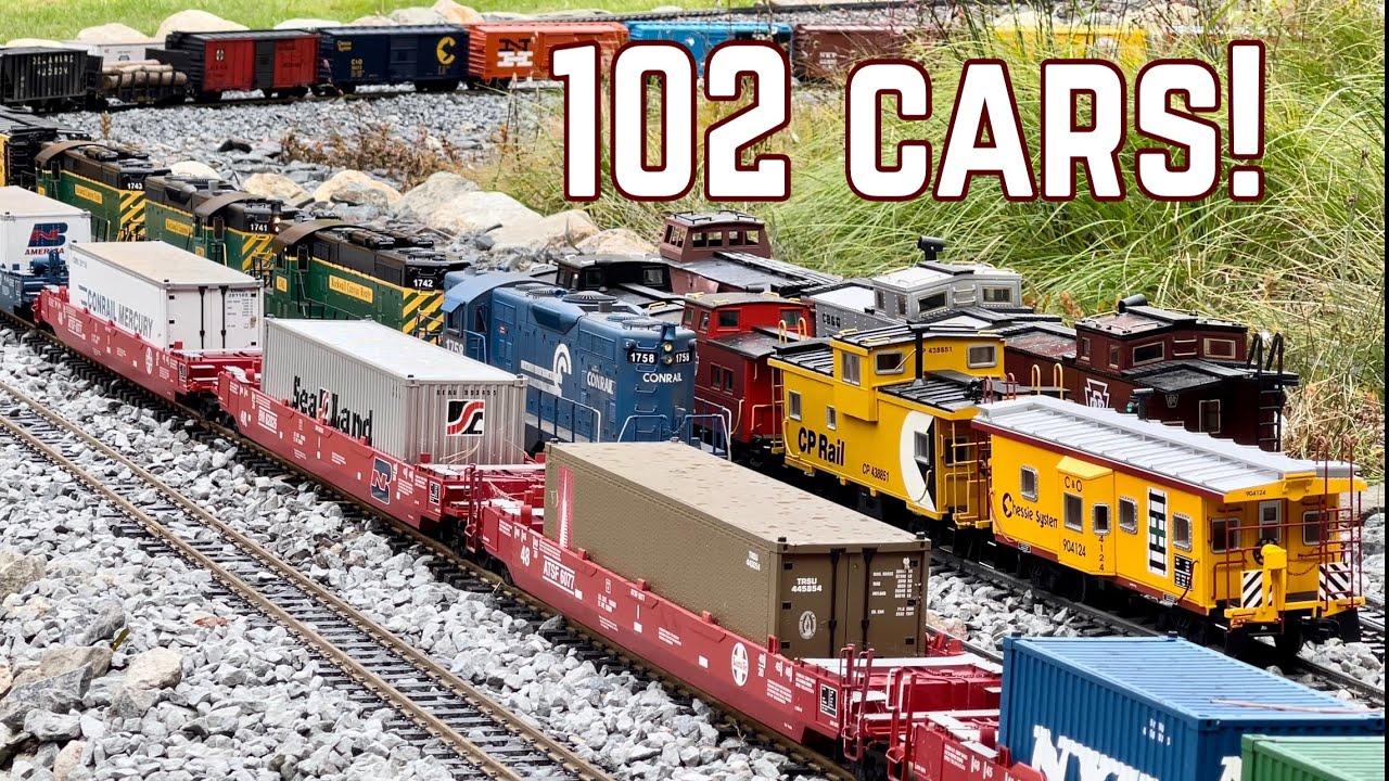 Big G Scale Train! 13 Loco’s Pulling 102 Cars! NHGRS Members at @RockwallCanyonRR
