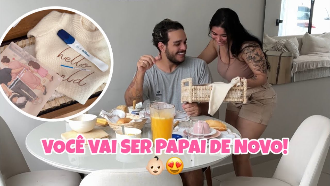 REVELANDO A GRAVIDEZ PARA O MARIDO - VOCÊ VAI SER PAPAI DE NOVO!👶🏻 | Lidiane Pícculi