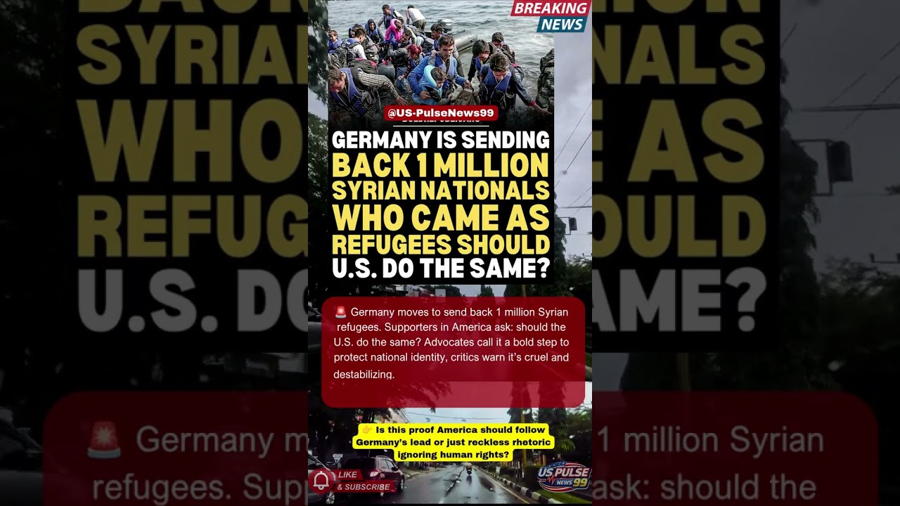 🔥Breaking news USA Germany Refugee Repatriation Debate! #BreakingNews #USPolitics #shorts