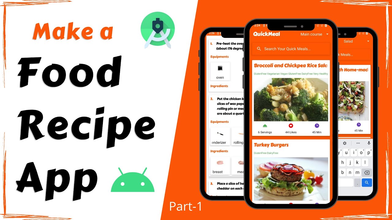 Make a Food Recipe App | Android Project | Full Tutorial Part - 1