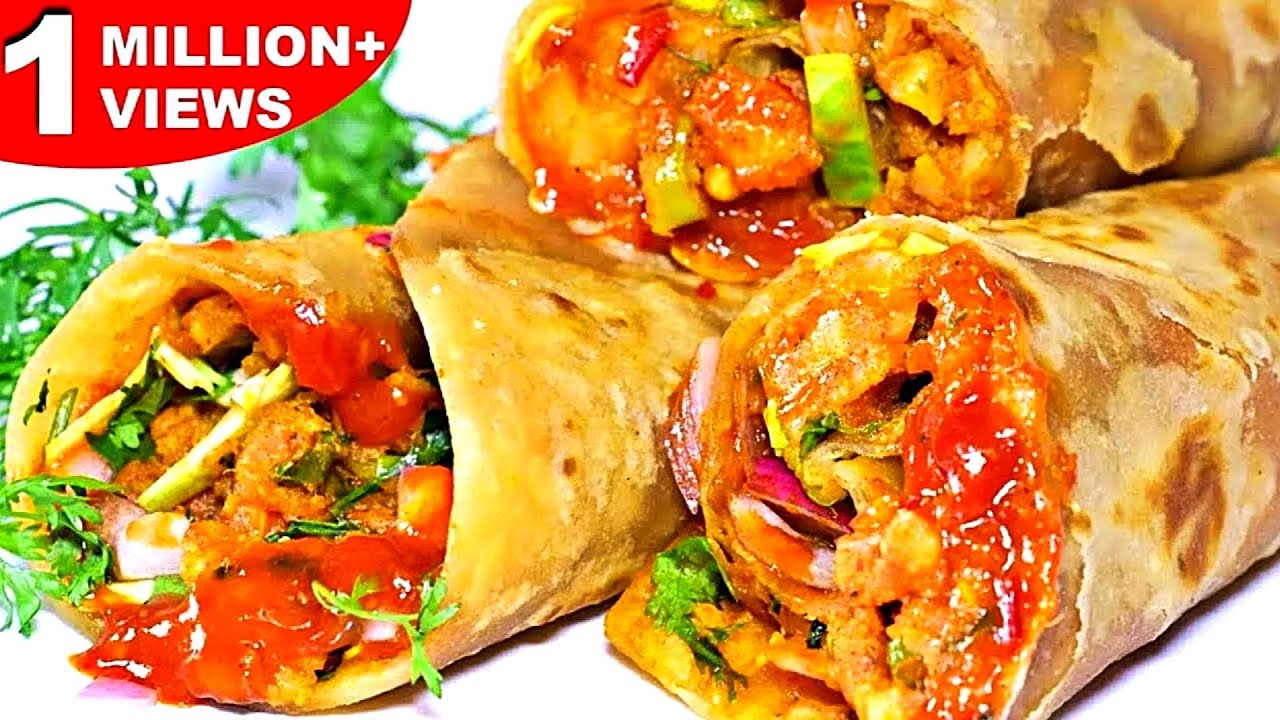 स्ट्रीट स्टाइल वेज शेज़वान फ्रैंकी की एकदम जबरदस्त और लाजवाब रेसिपी | Veg Schezwan Frankie Recipe