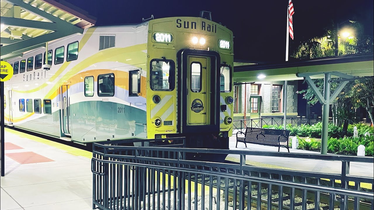 Three SunRail train at the deland Amtrak SunRail station on (12/11/24)￼