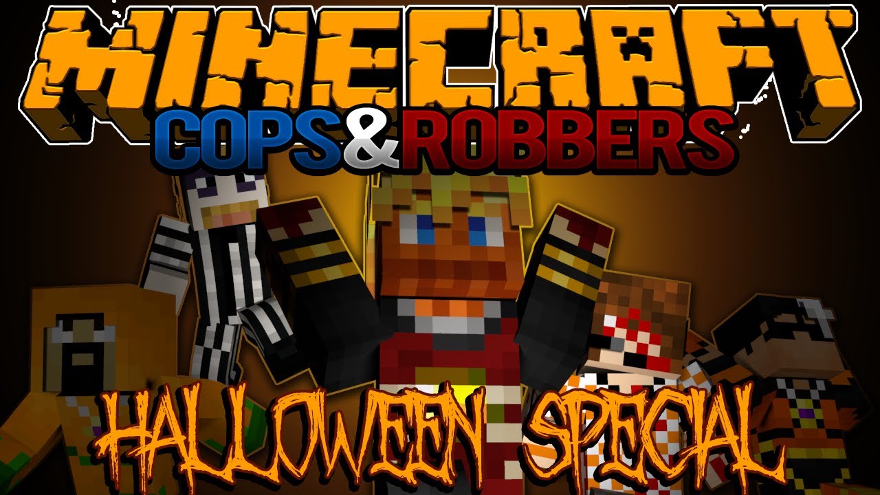 HALLOWEEN Special Minecraft Cops & Robbers MiniGame