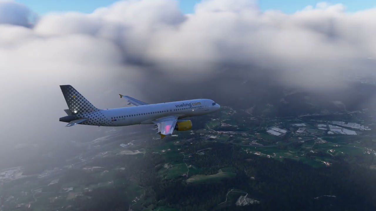 ARRIVEE A BILBAO AVEC VUELING A320