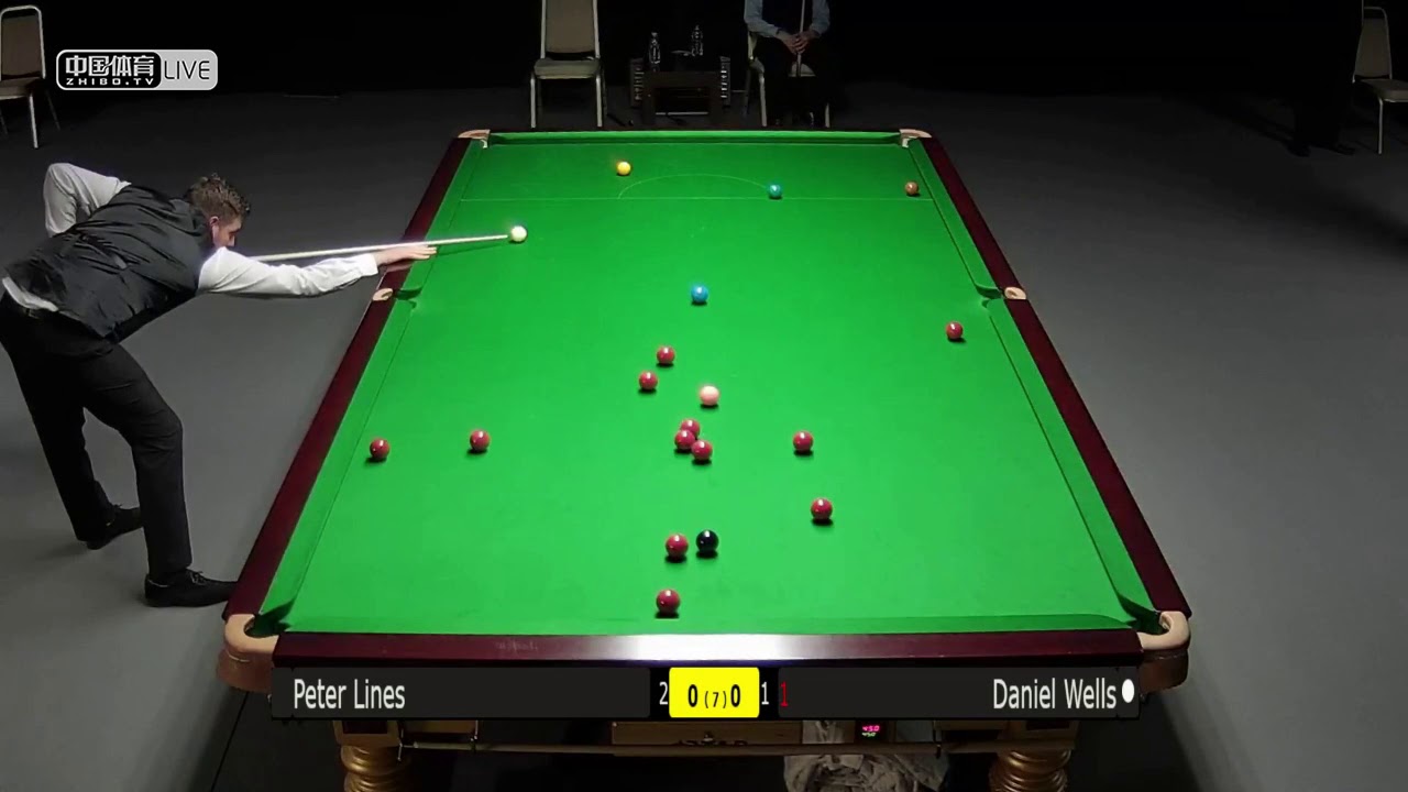 Daniel Wells vs Peter Lines Rd3 Gibraltar Open Snooker 2019