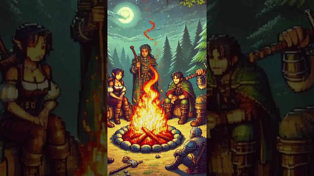 Fantasy Campfire | D&D Fantasy Music and Campfire Ambience