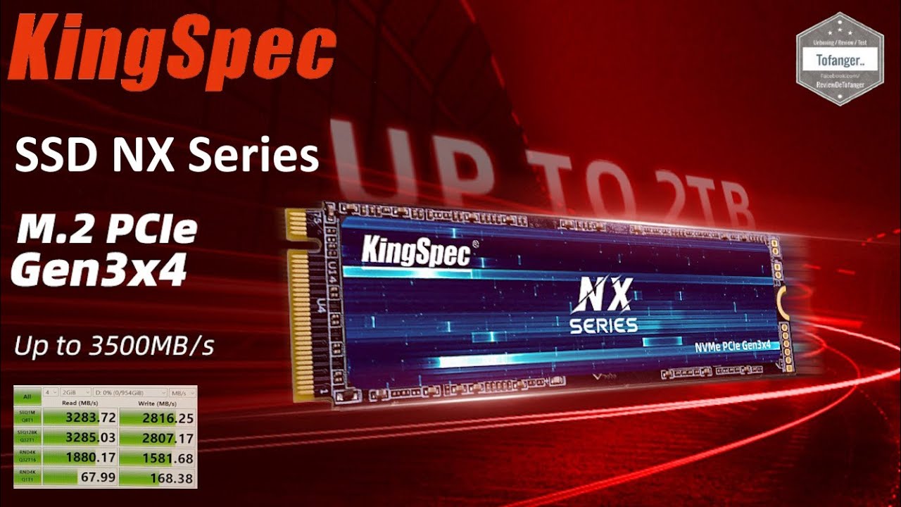 Seria KingSpec NX - NVMe PCIe3 SSD - Komputer stacjonarny i laptop - Do 3500 MB/S - Rozpakowywanie